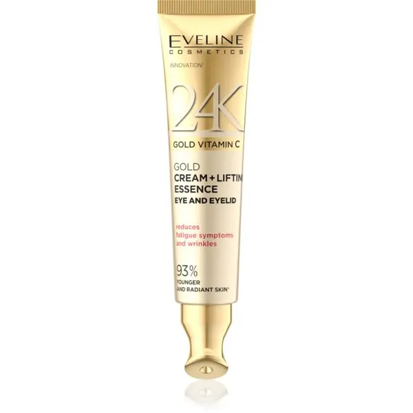 Eveline Cosmetics Eveline Cosmetics 24k Gold & Caviar 24K Gold Vitamin C krema za zatezanje kože oko očiju 15 ml