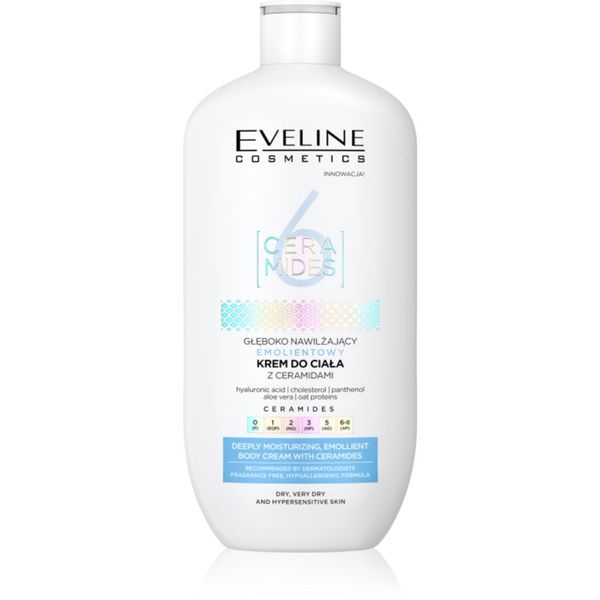 Eveline Cosmetics Eveline Cosmetics 6 Ceramides hidratantna krema za tijelo za suhu i vrlo suhu kožu bez mirisa 350 ml