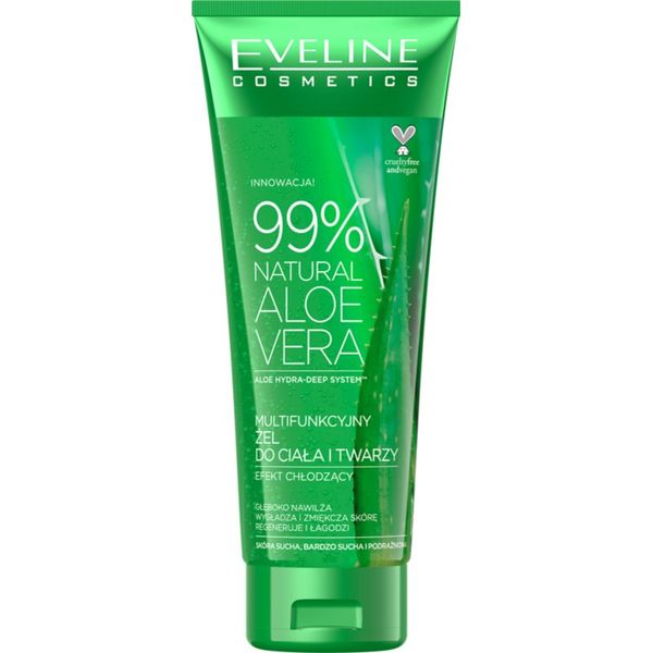 Eveline Cosmetics Eveline Cosmetics 99% Natural Aloe Vera hidratantni gel za lice i tijelo 250 ml