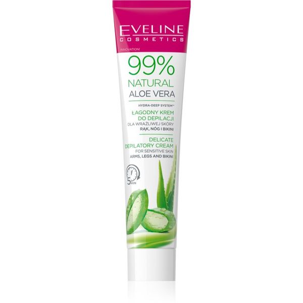 Eveline Cosmetics Eveline Cosmetics 99% Natural Aloe Vera umirujuća krema za depilaciju linija bikinija i pazuha 125 ml