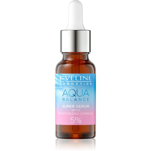 Eveline Cosmetics Eveline Cosmetics Aqua Balance Trehalose + PGA Acid intenzivni hidratantni serum s hijaluronskom kiselinom 18 ml