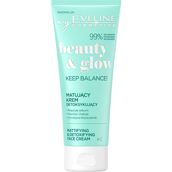 Eveline Cosmetics Eveline Cosmetics Beauty & Glow Keep Balance! matirajuća krema s detoksikacijskim učinkom 75 ml