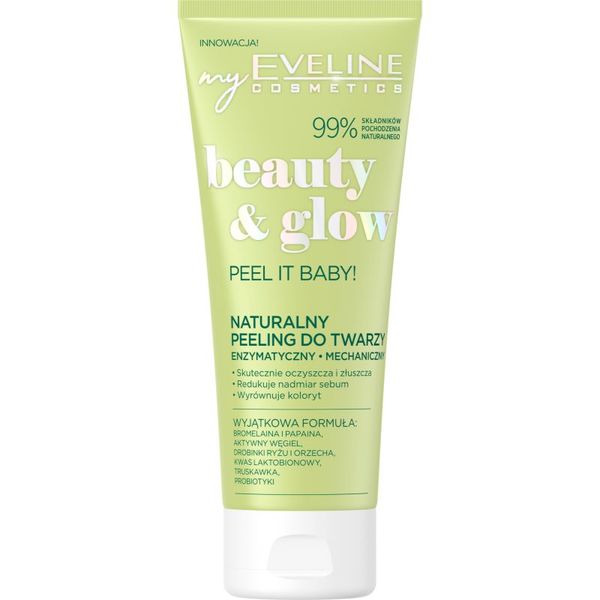 Eveline Cosmetics Eveline Cosmetics Beauty & Glow Peel It Baby! enzimski piling 2 u 1 75 ml