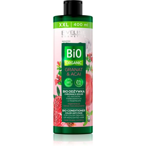 Eveline Cosmetics Eveline Cosmetics Bio Organic Granat & Acai regenerator za obojenu i kosu s pramenovima 400 ml