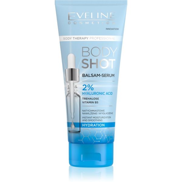Eveline Cosmetics Eveline Cosmetics Body Shot 2% Hyaluronic Acid balzam za dubinsku hidrataciju za suhu kožu 200 ml