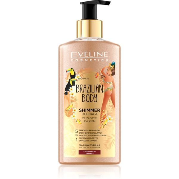 Eveline Cosmetics Eveline Cosmetics Brazilian Body emulzija za tijelo sa šljokicama 150 ml