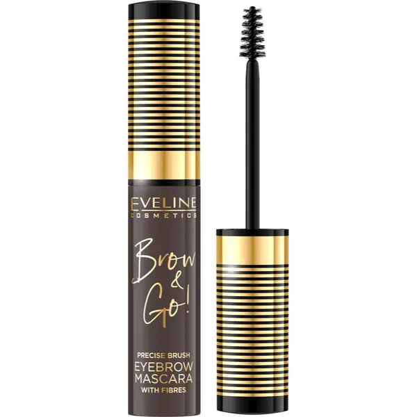 Eveline Cosmetics Eveline Cosmetics Brow & Go! maskara za obrve nijansa 02 Dark 6 ml