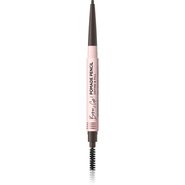 Eveline Cosmetics Eveline Cosmetics Brow & Go! vodootporna olovka za obrve sa četkicom 2 u 1 nijansa Dark Brown 4 g