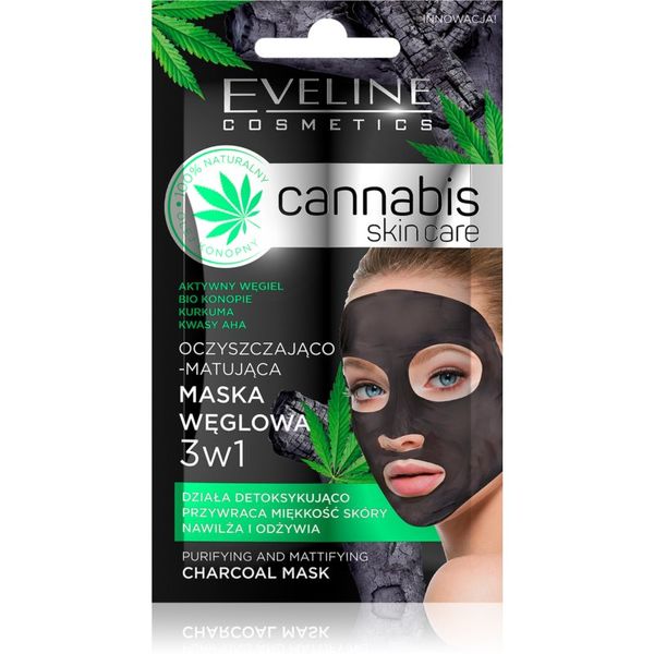 Eveline Cosmetics Eveline Cosmetics Cannabis maska od gline za čišćenje lica 7 ml