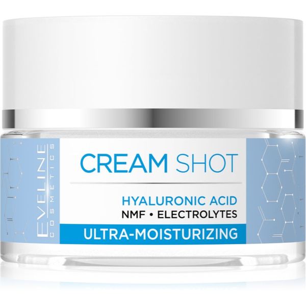 Eveline Cosmetics Eveline Cosmetics Cream Shot Hyaluronic Acid krema za intenzivnu hidrataciju za suhu i vrlo suhu kožu 50 ml