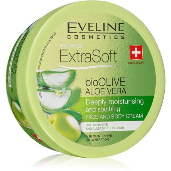 Eveline Cosmetics Eveline Cosmetics Extra Soft hidratantna i umirujuća krema za osjetljivu kožu Bio Olive & Aloe Vera 175 ml