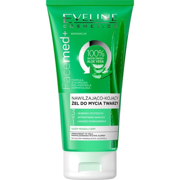 Eveline Cosmetics Eveline Cosmetics FaceMed+ hidratantni gel za čišćenje s aloe verom 150 ml