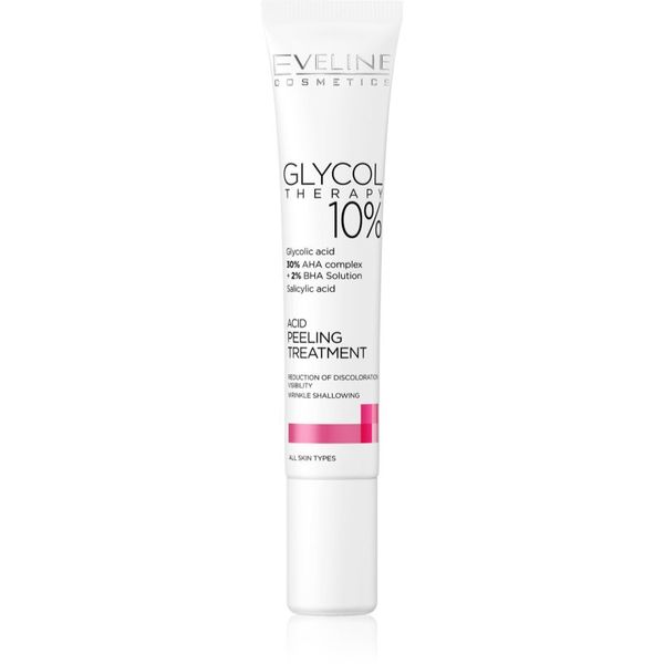 Eveline Cosmetics Eveline Cosmetics Glycol Therapy aktivni peeling za meku i glatku kožu s kiselinama 20 ml