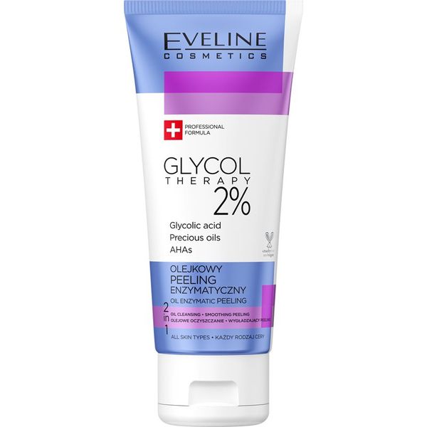 Eveline Cosmetics Eveline Cosmetics Glycol Therapy enzimski piling s AHA Acids s dragocjenim uljem 100 ml