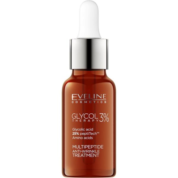 Eveline Cosmetics Eveline Cosmetics Glycol Therapy serum za lice za reduciranje znakova starenja s peptidima 18 ml