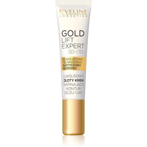 Eveline Cosmetics Eveline Cosmetics Gold Lift Expert krema za zaglađivanje za područje oko očiju i usana 15 ml