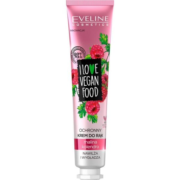 Eveline Cosmetics Eveline Cosmetics I Love Vegan Food hidratantna krema za ruke s mirisom maline 50 ml