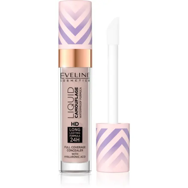 Eveline Cosmetics Eveline Cosmetics Liquid Camouflage vodootporni korektor s hijaluronskom kiselinom nijansa 04 Light Almond 7.5 ml