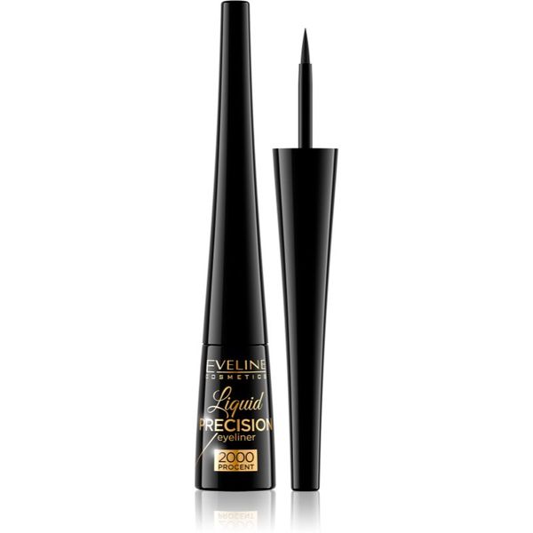 Eveline Cosmetics Eveline Cosmetics Liquid Precision 2000 Procent tuš za oči s mat efektom nijansa Black 4 ml