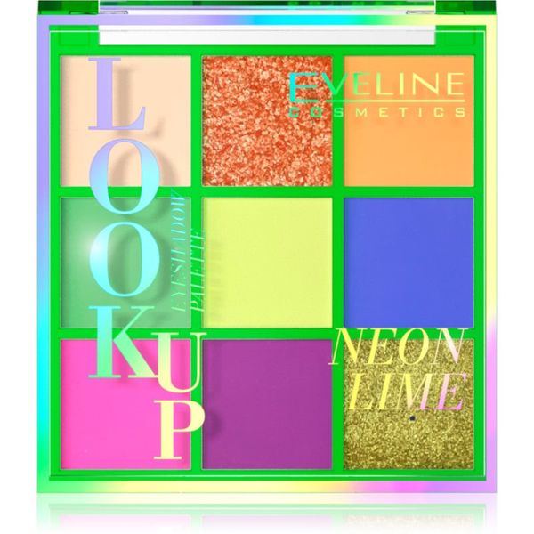 Eveline Cosmetics Eveline Cosmetics Look Up Neon Lime paleta sjenila za oči 10,8 g
