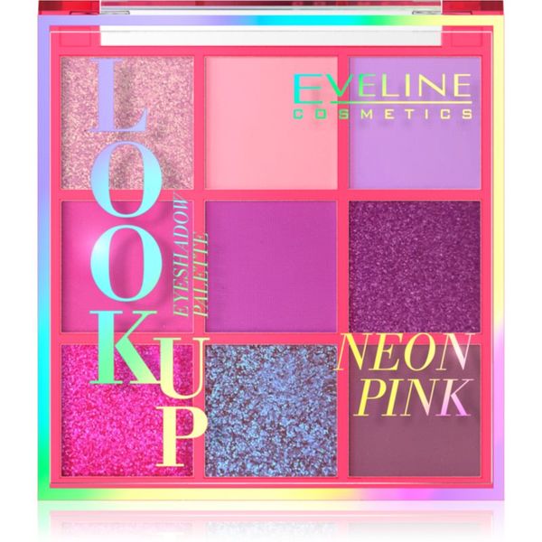 Eveline Cosmetics Eveline Cosmetics Look Up Neon Pink paleta sjenila za oči 10,8 g