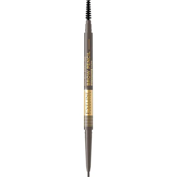 Eveline Cosmetics Eveline Cosmetics Micro Precise vodootporna olovka za obrve sa četkicom 2 u 1 nijansa 01 Taupe 4 g