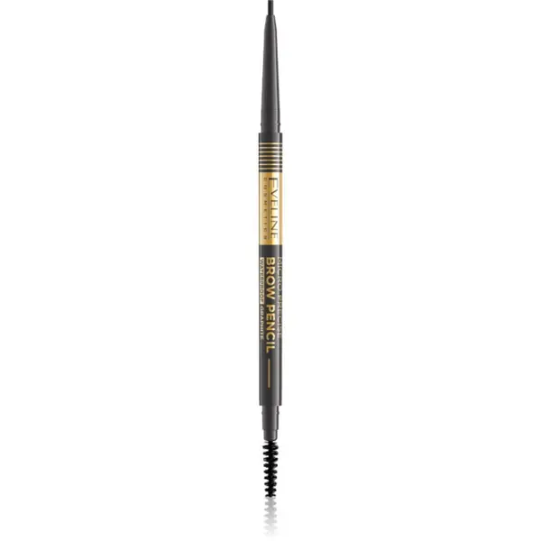 Eveline Cosmetics Eveline Cosmetics Micro Precise vodootporna olovka za obrve sa četkicom 2 u 1 nijansa 04 Graphite 4 g