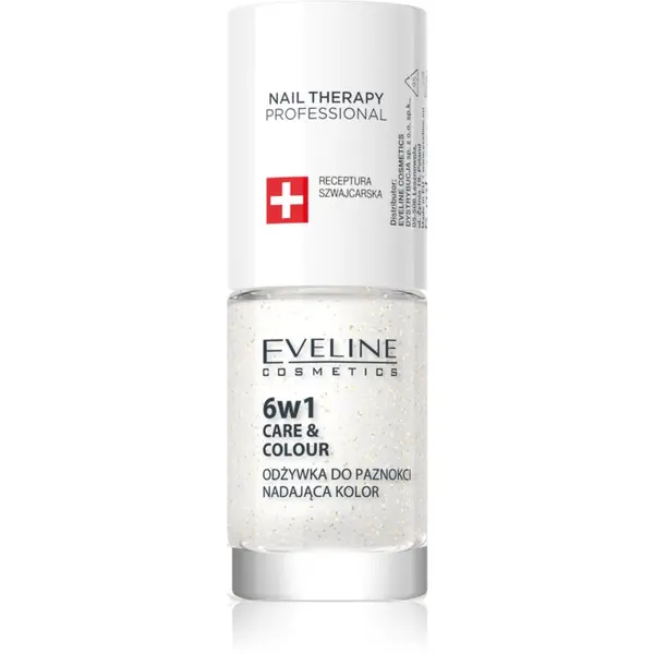 Eveline Cosmetics Eveline Cosmetics Nail Therapy Care & Colour regenerator za nokte 6 u 1 nijansa Golden Glow 5 ml