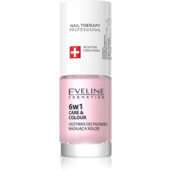 Eveline Cosmetics Eveline Cosmetics Nail Therapy Care & Colour regenerator za nokte 6 u 1 nijansa Pink 5 ml