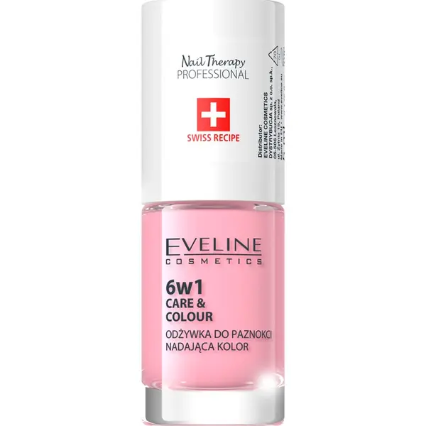 Eveline Cosmetics Eveline Cosmetics Nail Therapy Care & Colour regenerator za nokte 6 u 1 nijansa Rose 5 ml