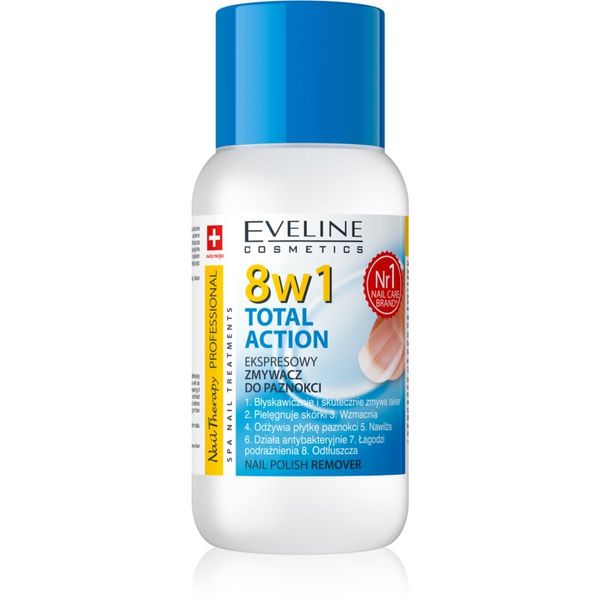 Eveline Cosmetics Eveline Cosmetics Nail Therapy Professional sredstvo za skidanje laka s noktiju bez acetona 8 u 1 150 ml