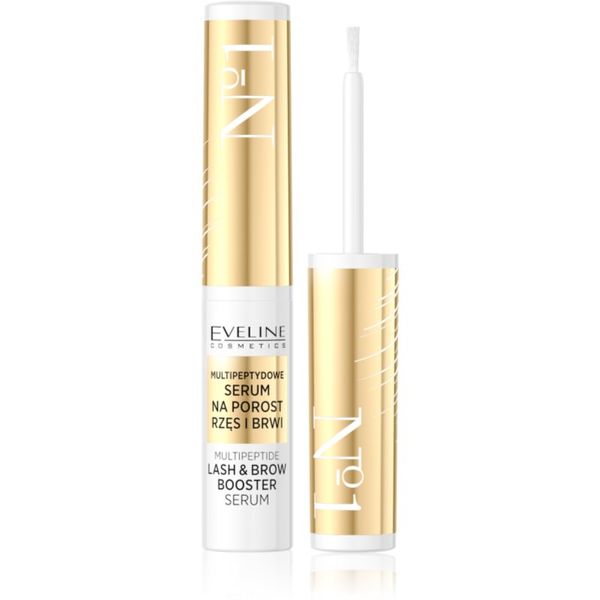 Eveline Cosmetics Eveline Cosmetics No. 1 stimulativni serum za rast tepavica i obrva s peptidima 4 ml