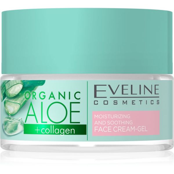 Eveline Cosmetics Eveline Cosmetics Organic Aloe+Collagen aktivna i intenzivna hidratantna gel krema s umirujućim djelovanjem 50 ml