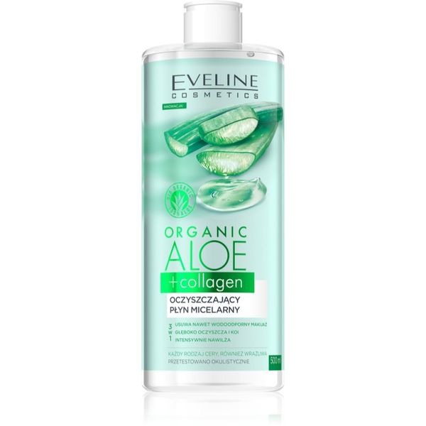 Eveline Cosmetics Eveline Cosmetics Organic Aloe+Collagen micelarna voda za čišćenje 500 ml