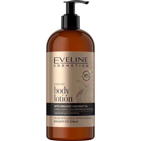 Eveline Cosmetics Eveline Cosmetics Organic Gold regenerirajući balzam za tijelo s kokosovim uljem 500 ml