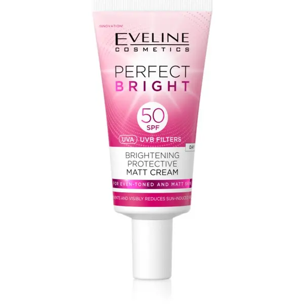 Eveline Cosmetics Eveline Cosmetics Perfect Bright SPF 50 zaštitna matirajuća krema za lice SPF 50 30 ml