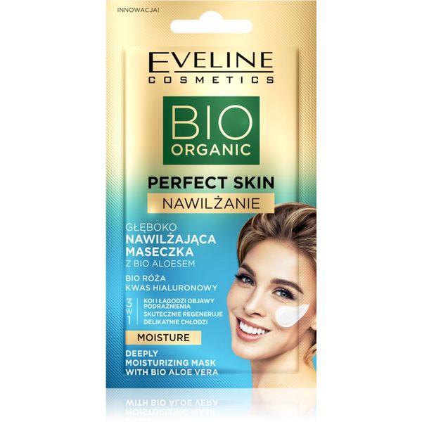 Eveline Cosmetics Eveline Cosmetics Perfect Skin Bio Aloe umirujuća i hidratantna maska s aloe verom 8 ml