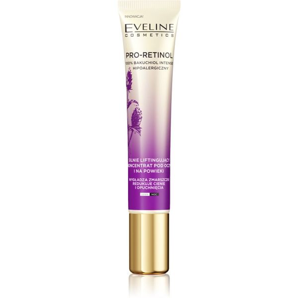 Eveline Cosmetics Eveline Cosmetics Pro-Retinol 100% Bakuchiol Intense blaga lifting krema za okoloočno područje 20 ml