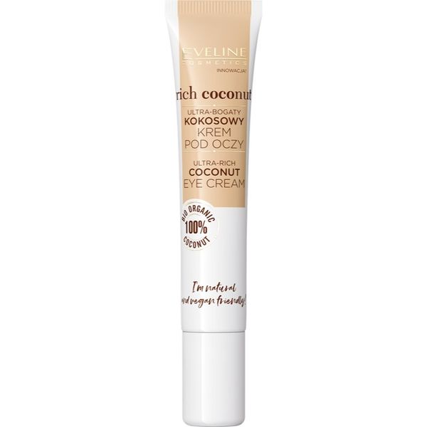 Eveline Cosmetics Eveline Cosmetics Rich Coconut regenerirajuća krema za oči s probioticima 20 ml