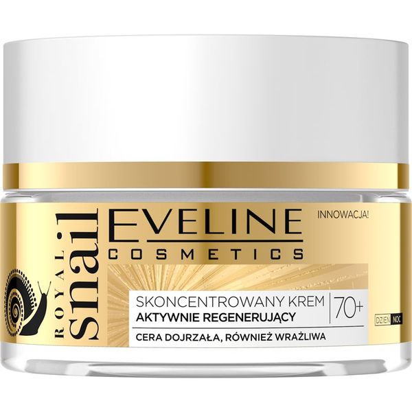 Eveline Cosmetics Eveline Cosmetics Royal Snail intenzivna njega za hidrataciju i posvjetljivanje za dan i noć 70+ 50 ml