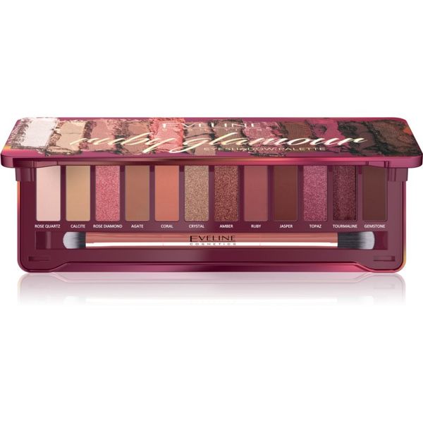 Eveline Cosmetics Eveline Cosmetics Ruby Glamour paleta sjenila za oči 12 g