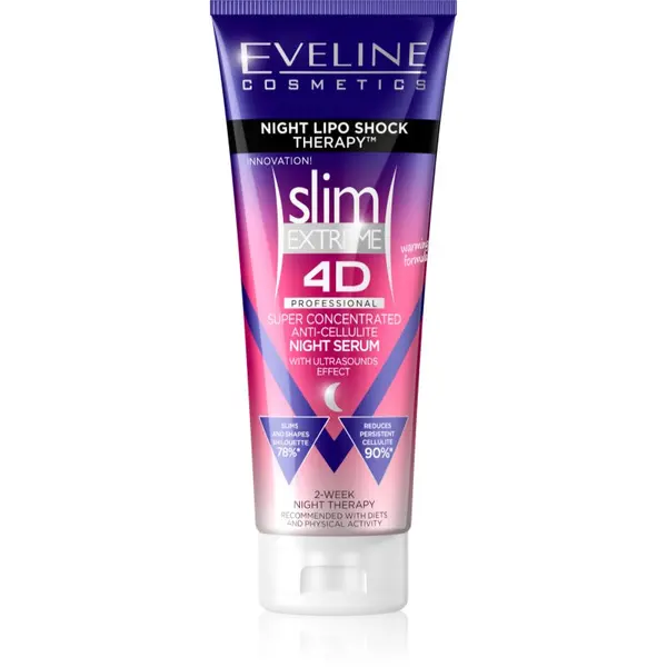 Eveline Cosmetics Eveline Cosmetics Slim Extreme super koncentrirani noćni serum sa zagrijavajućim učinkom 250 ml