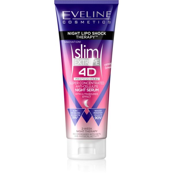 Eveline Cosmetics Eveline Cosmetics Slim Extreme super koncentrirani noćni serum sa zagrijavajućim učinkom 250 ml