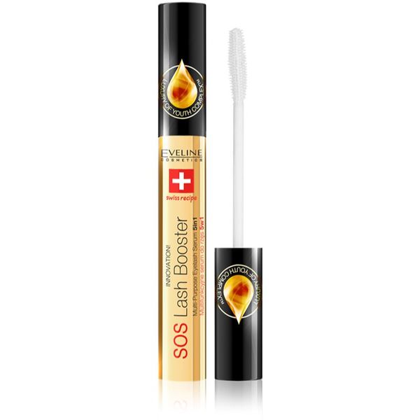 Eveline Cosmetics Eveline Cosmetics SOS Lash Booster obnavljajući serum za rast trepavica s regenerirajućim učinkom 10 ml
