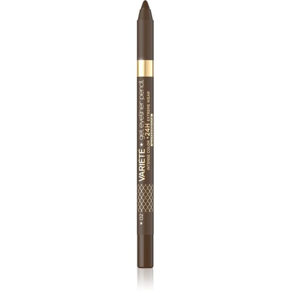 Eveline Cosmetics Eveline Cosmetics Variété vodootporna gel olovka za oči nijansa 02 Brown 1 kom