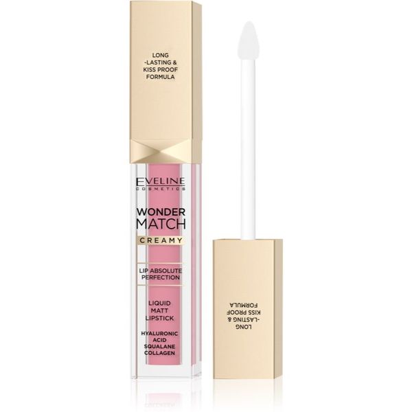 Eveline Cosmetics Eveline Cosmetics Wonder Match dugotrajni mat tekući ruž za usne s hijaluronskom kiselinom nijansa 01 Angel Rose 6,8 ml
