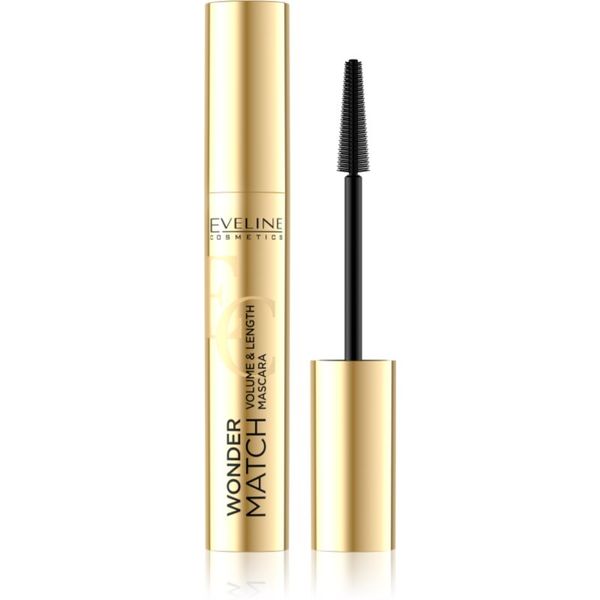 Eveline Cosmetics Eveline Cosmetics Wonder Match maskara za volumen i gustoću trepavica nijansa Black 7 ml