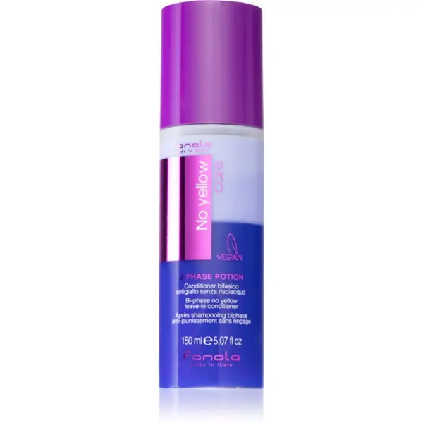 Fanola Fanola No Yellow 2 phase potion regenerator bez ispiranja za plavu i kosu s pramenovima 150 ml