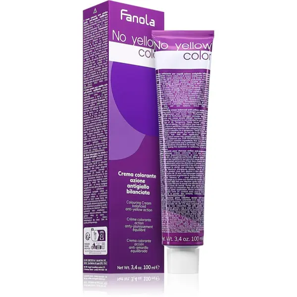 Fanola Fanola No Yellow Color boja za kosu neutralizirajući žuti tonovi nijansa Light Ice Blonde 8.0 100 ml