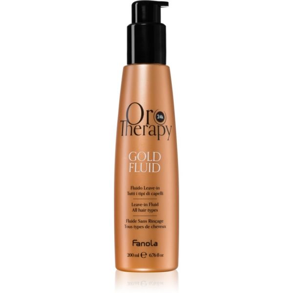 Fanola Fanola Oro Therapy Gold Fluid mlijeko za kosu s 24-karatnim zlatom 200 ml